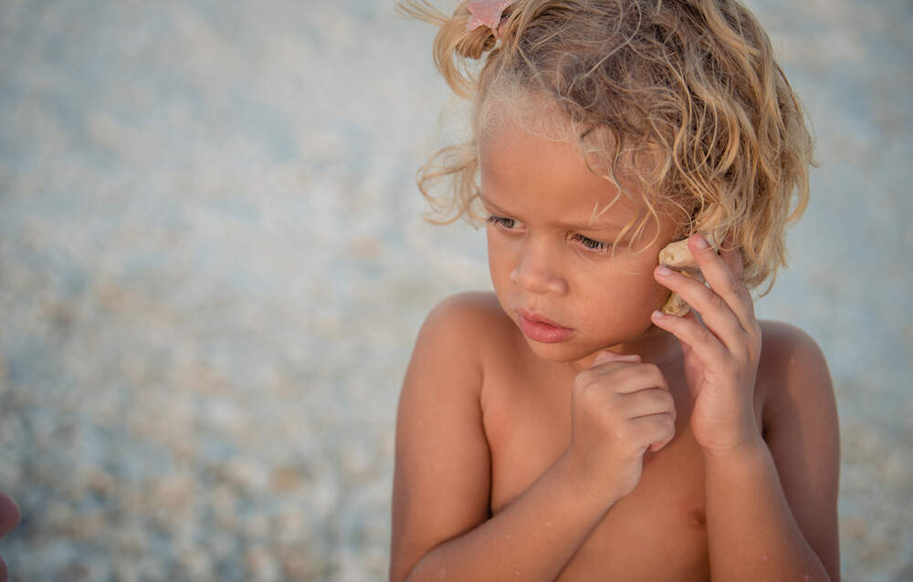 Mamaaah... ik hoor de zee!